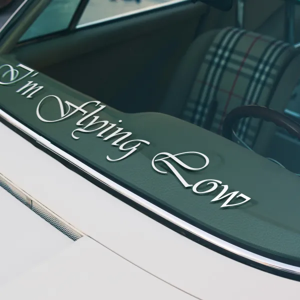 I'm Flying Low JDM Scraping Elegance Lowered Stance Lifestyle Ground-Zero Ride Drop Camber Slammed Car Vinyl Sticker Decal>